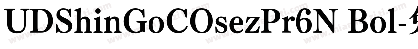 UDShinGoCOsezPr6N Bol字体转换